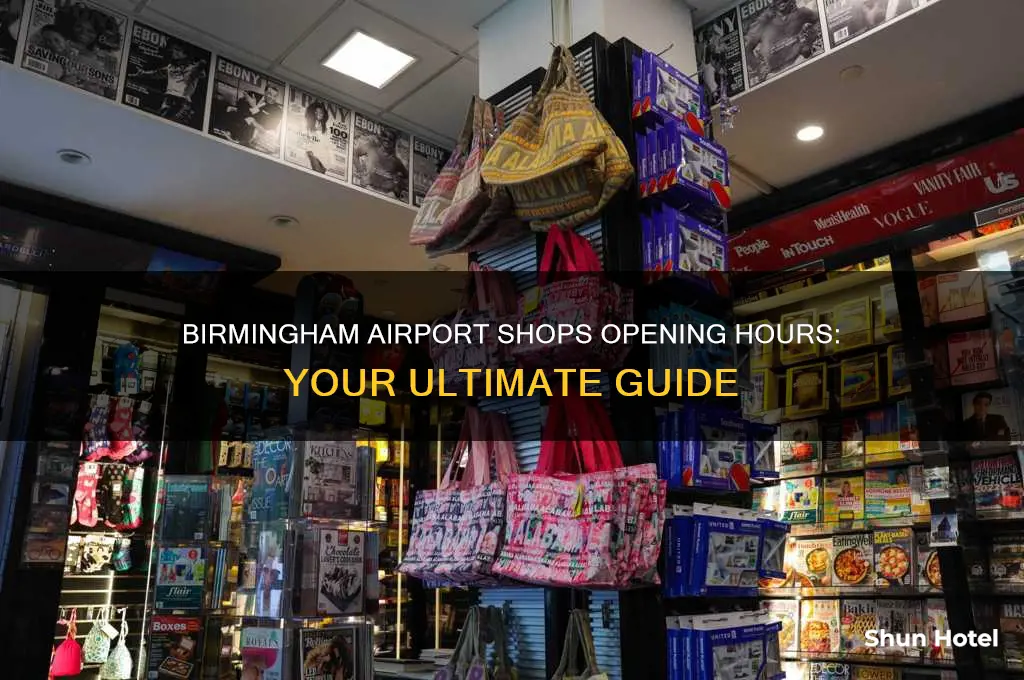 what time do shops open birmingham airport