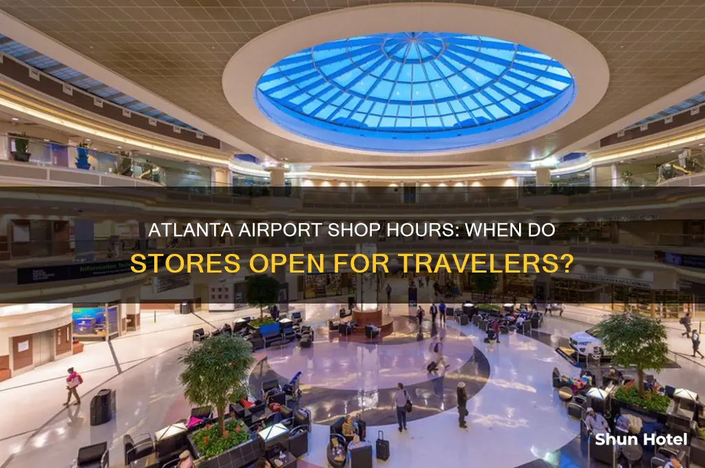 what time do shops open in atlanta airport