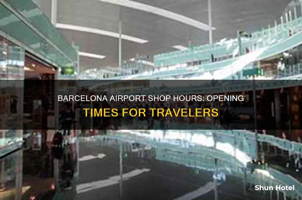 what time do shops open in barcelona airport