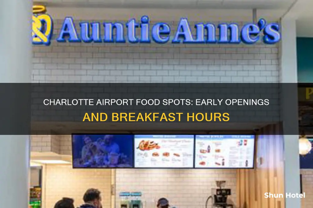what time do the charlotte airport food places open