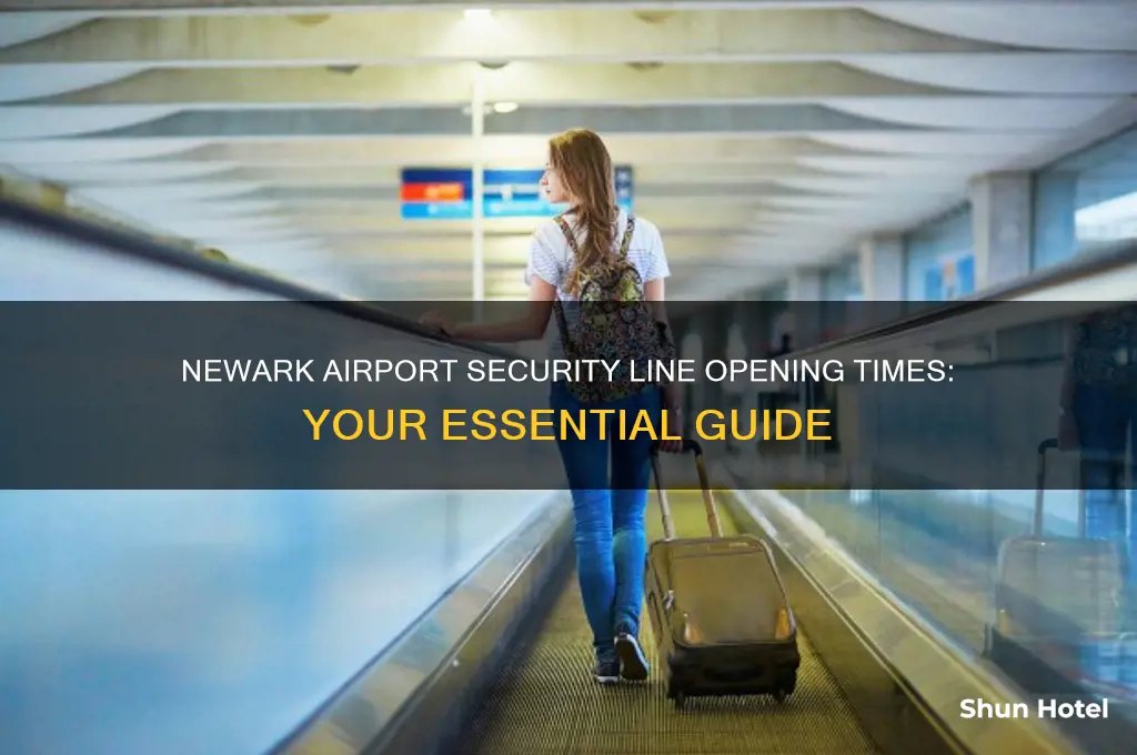 what time do the security lines open at newark airport