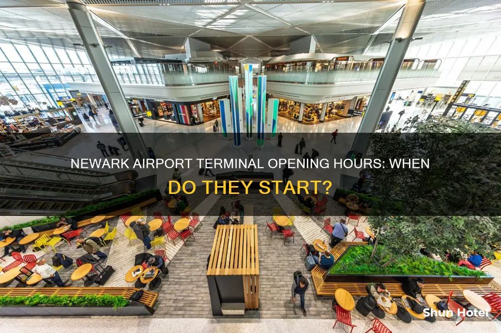 what time do the terminals newark airport open