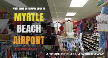 Thrifty Car Rental Opening Hours at Myrtle Beach Airport