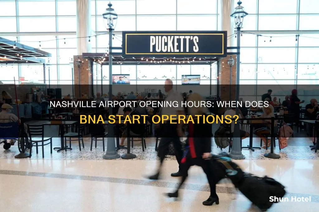 what time does airport open in nashville