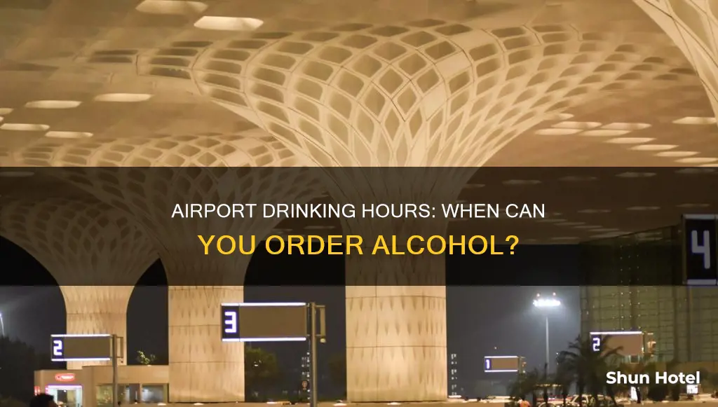 what time does airport serve alcohol