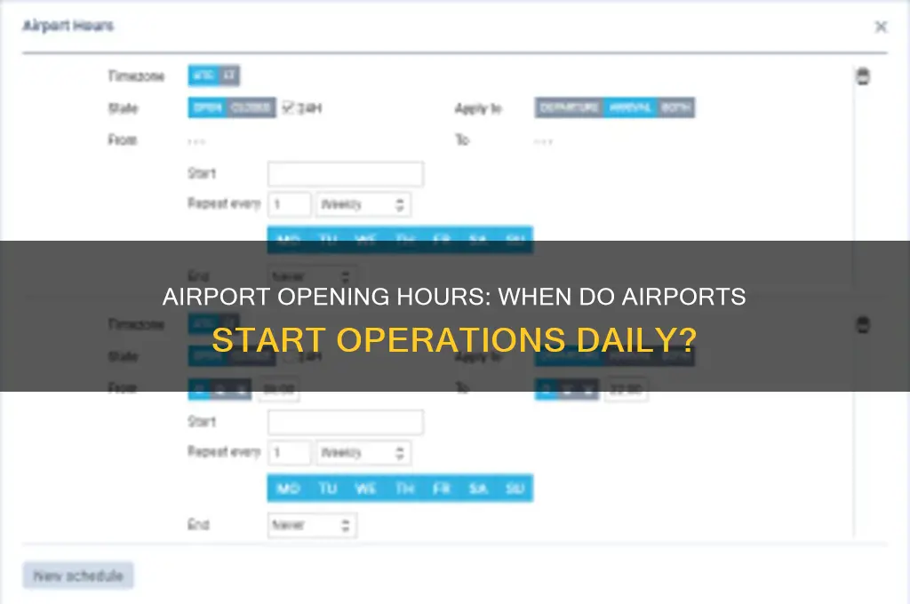 what time does airports open