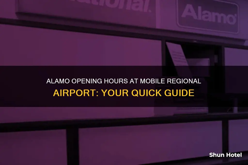 what time does alamo open at mobile regional airport