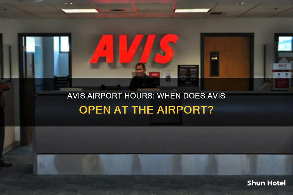 what time does avis open at the airport