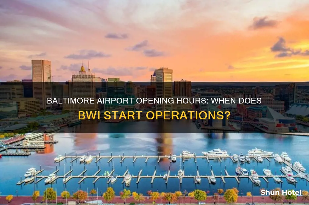 what time does baltimore airport open