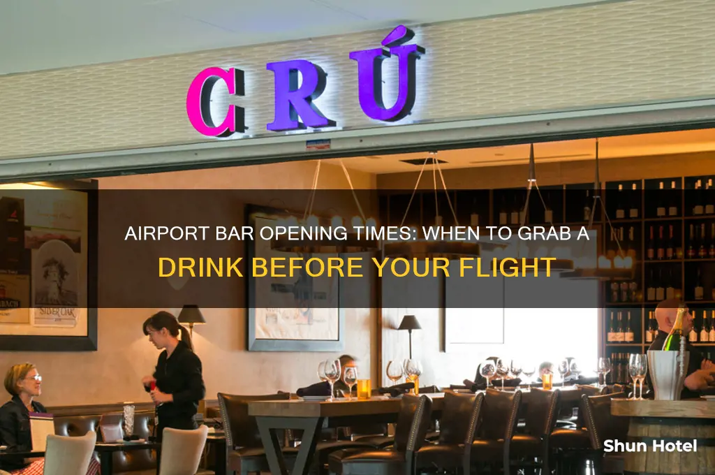 what time does bar open at airport