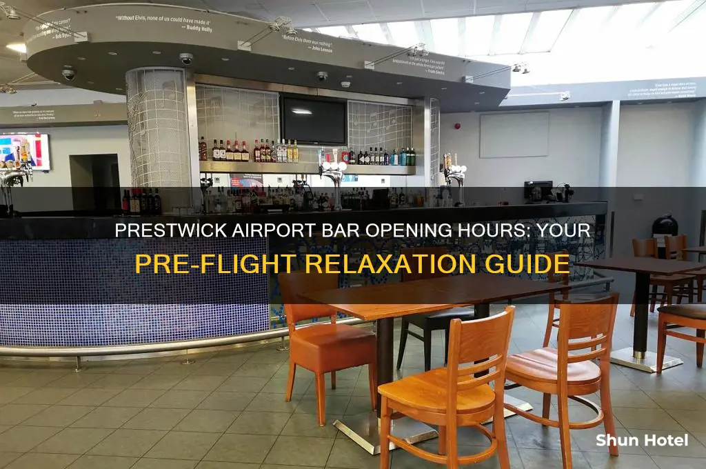 what time does bar open at prestwick airport