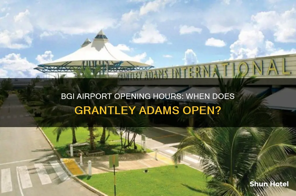 what time does bgi airport open