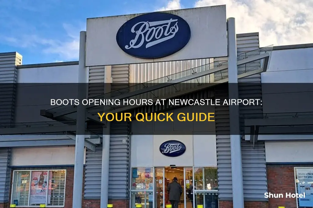 what time does boots open at newcastle airport