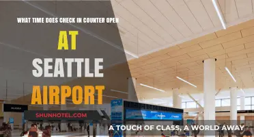 Seattle Airport Check-In Counter Opening Times: What You Need to Know