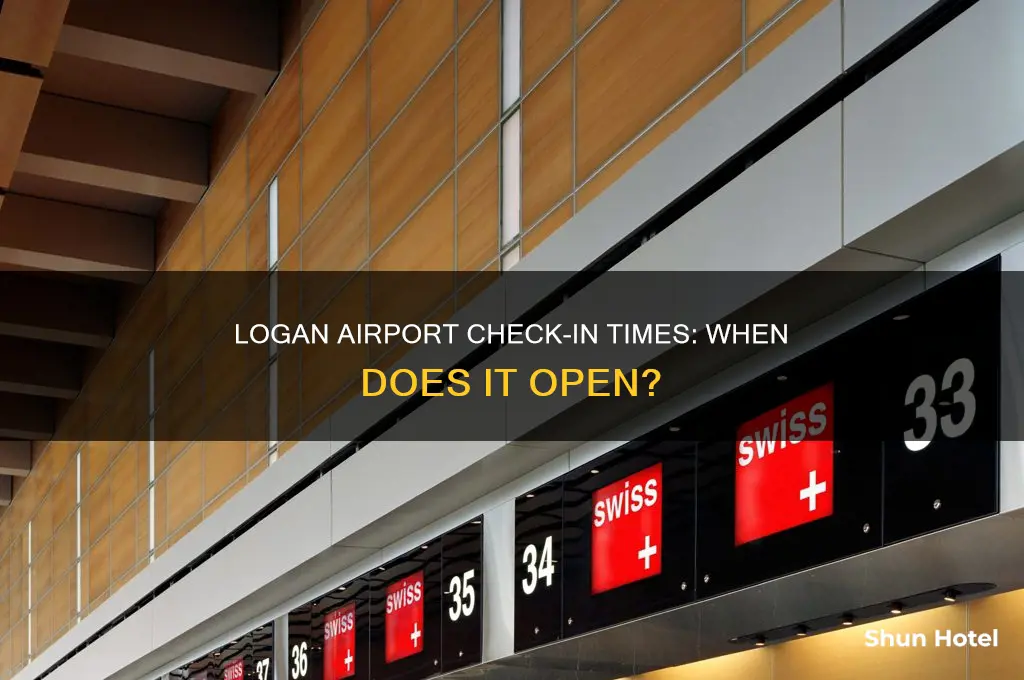 what time does check in open at logan airport