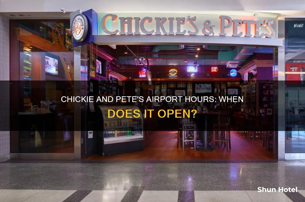 what time does chickie and pete