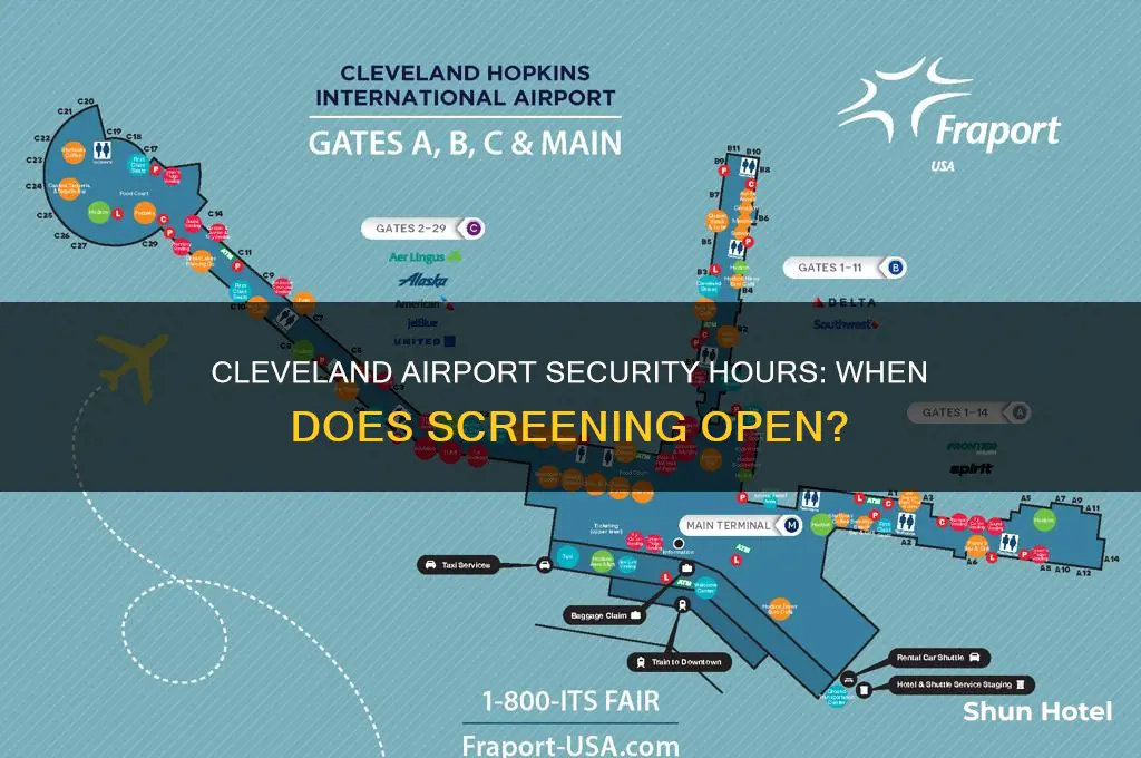 what time does cleveland airport security open