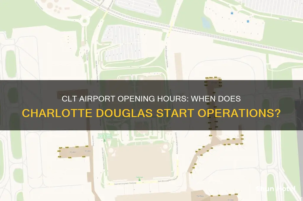 what time does clt airport open