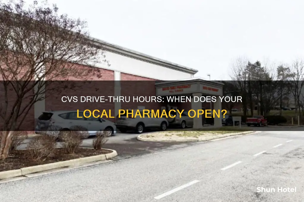 what time does cvs drive through open