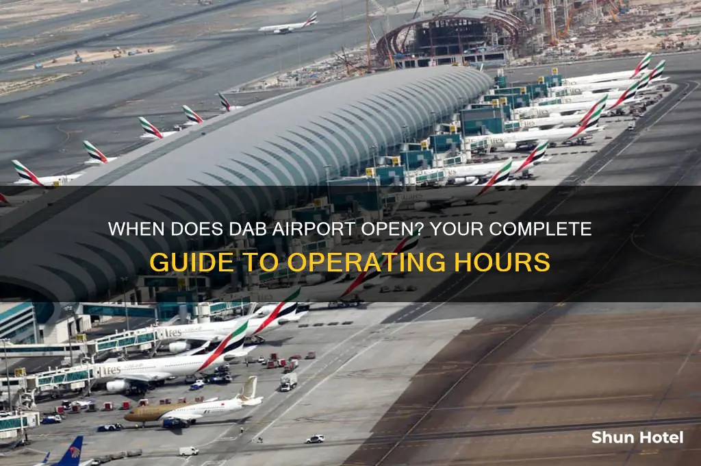 what time does dab airport open