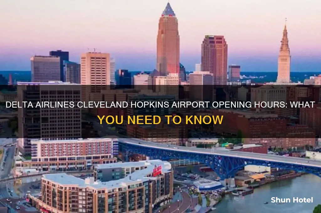 what time does delta airlines open at cleveland hopkins airport