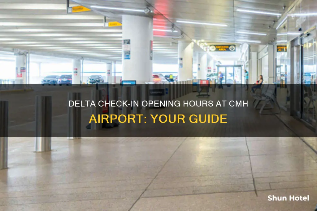 what time does delta check in open at cmh airport