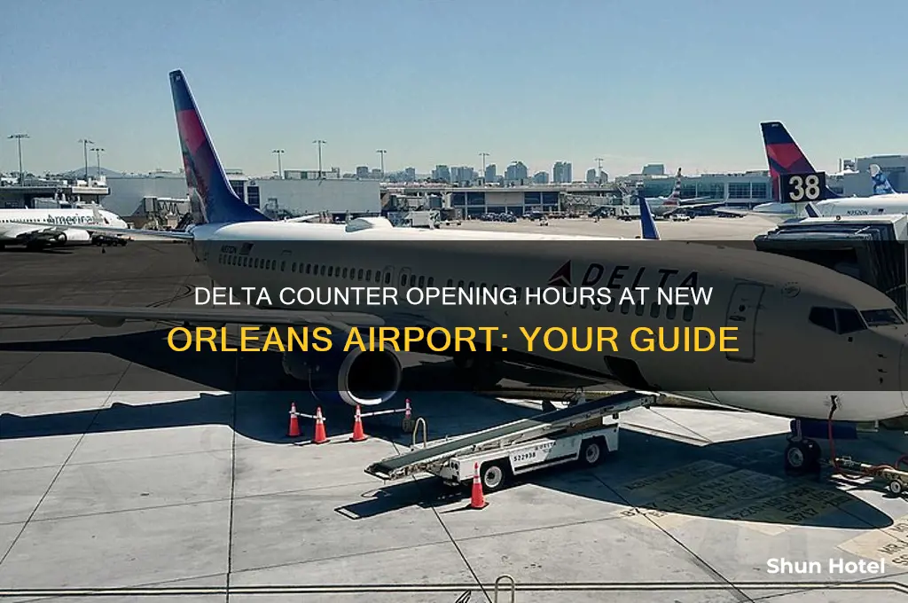 what time does delta counter open at new orleans airport