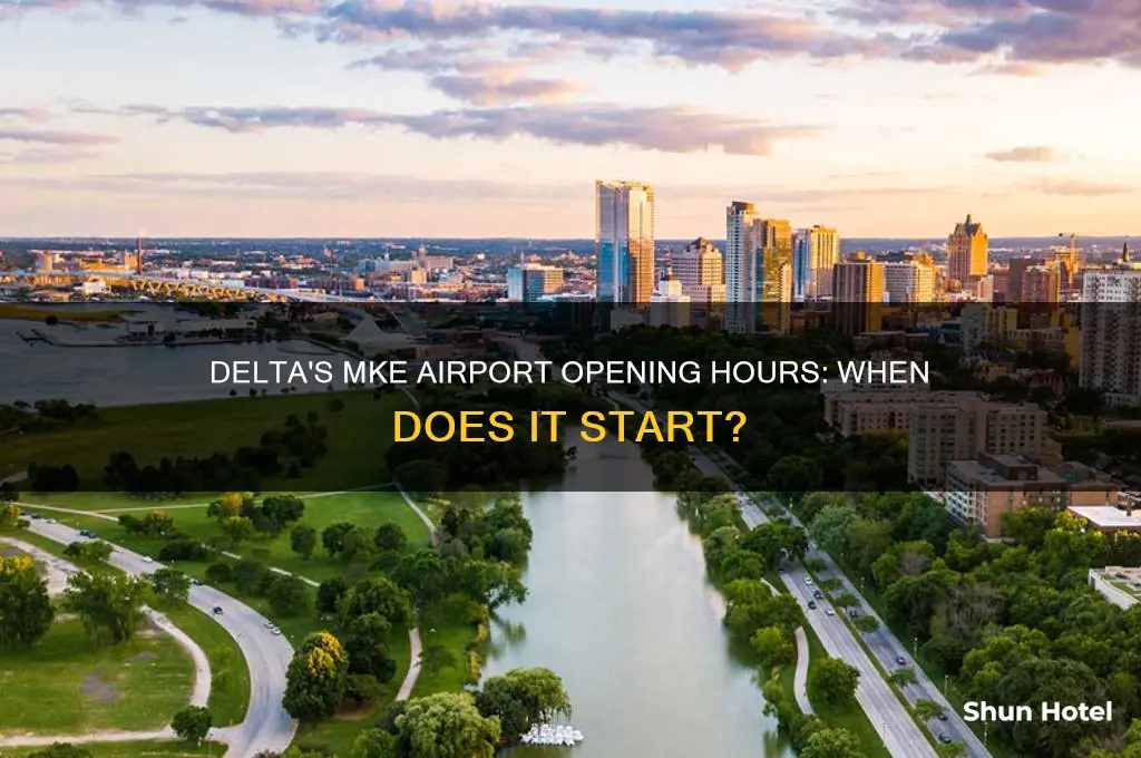 what time does delta open at the mke airport