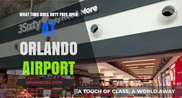 Orlando Airport Duty Free Opening Hours: Your Shopping Guide
