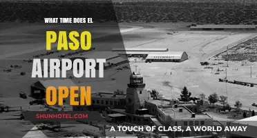 El Paso Airport Opening Hours: Your Guide to Early Flights