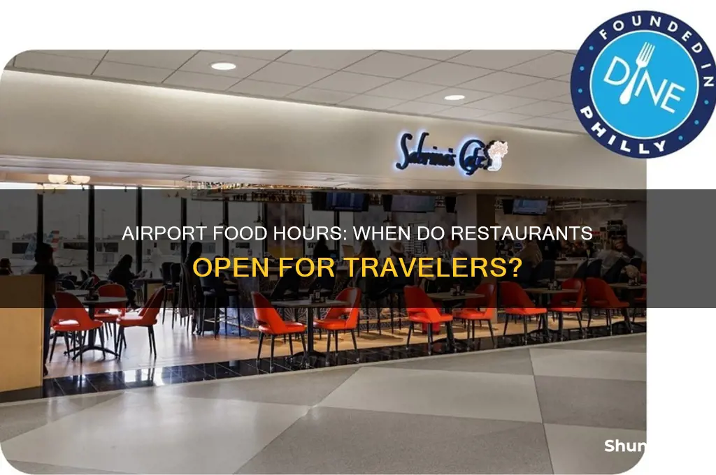 what time does food open at the airport
