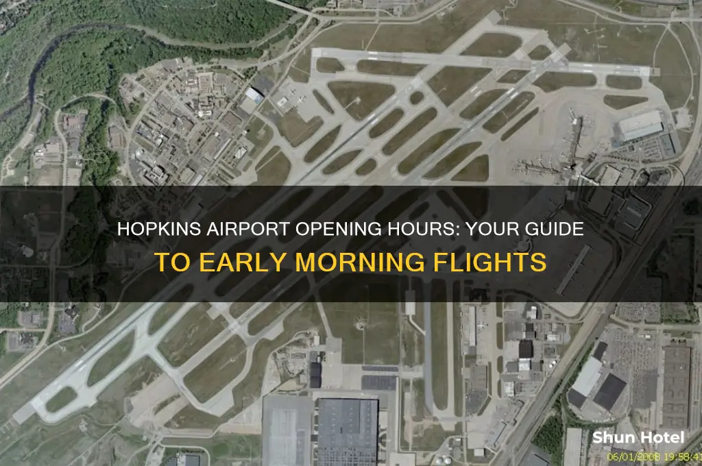 what time does hopkins airport open