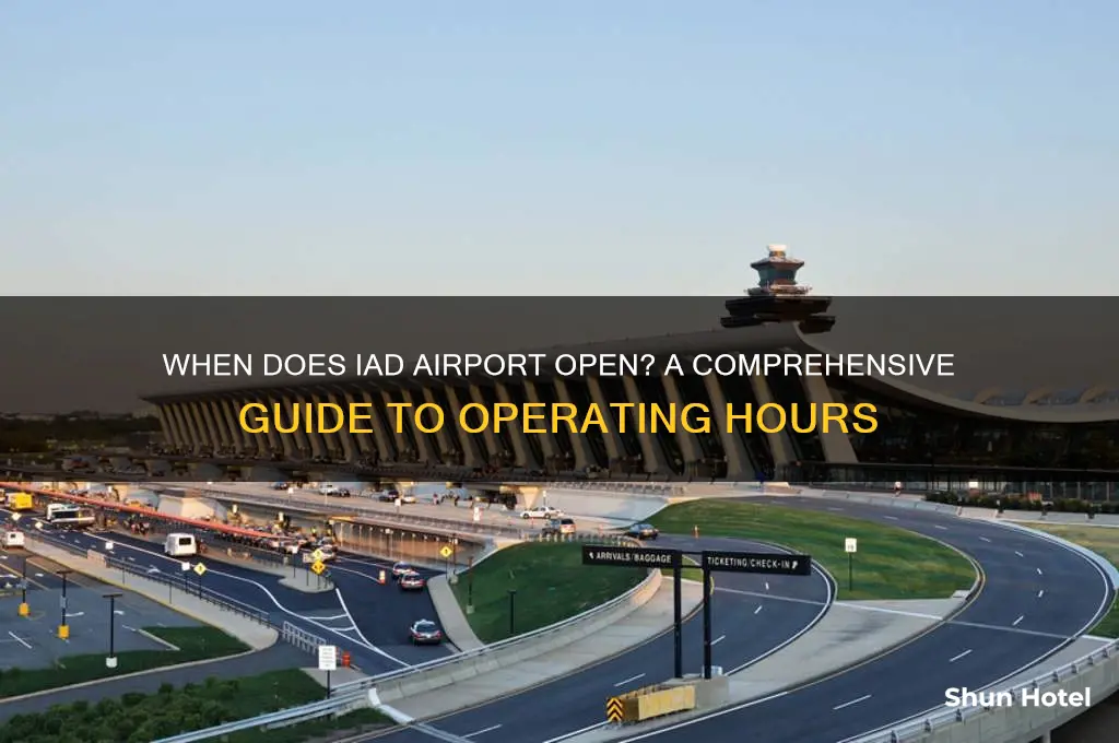 what time does iad airport open