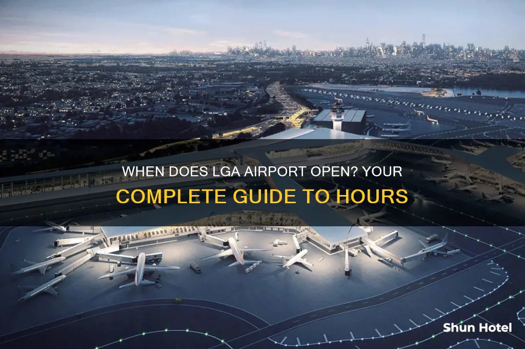 what time does lga airport open