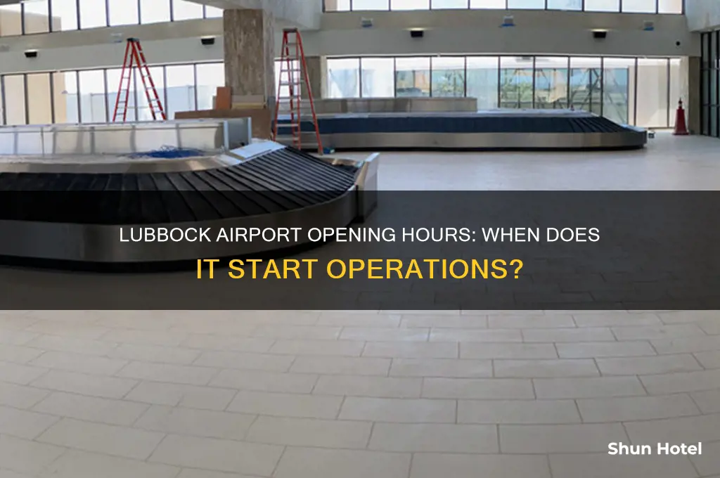 what time does lubbock airport open