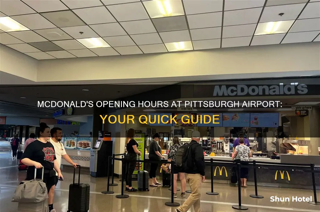 what time does mcdonalds open at pittsburgh airport