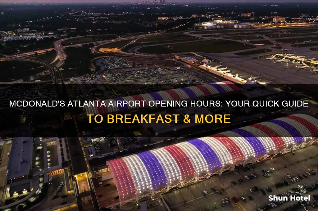 what time does mcdonalds open in atlanta airport