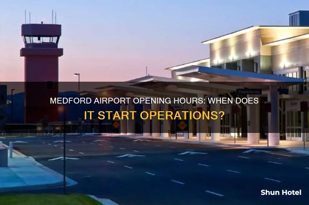 what time does medford airport open