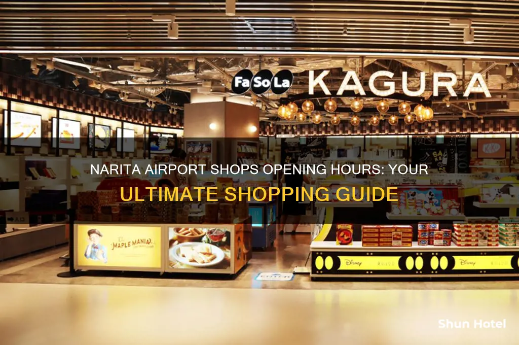 what time does narita airport shops open
