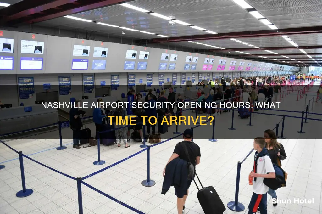 what time does nashville airport security open