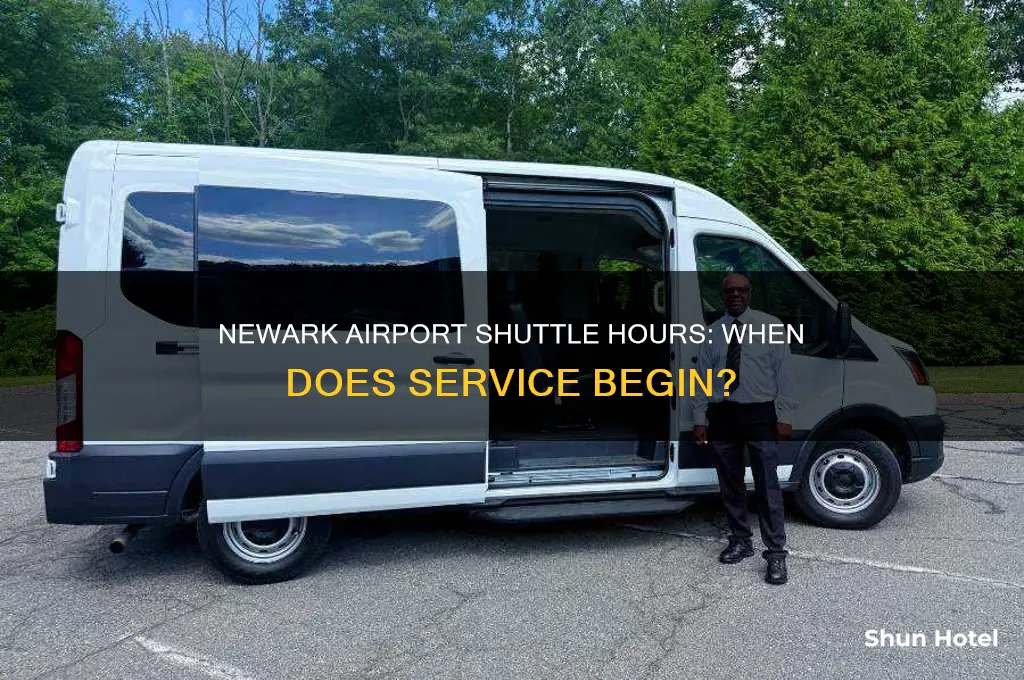 what time does newark airport shuttle open