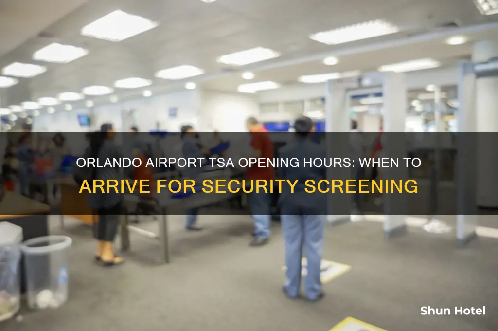 what time does orlando airport tsa open