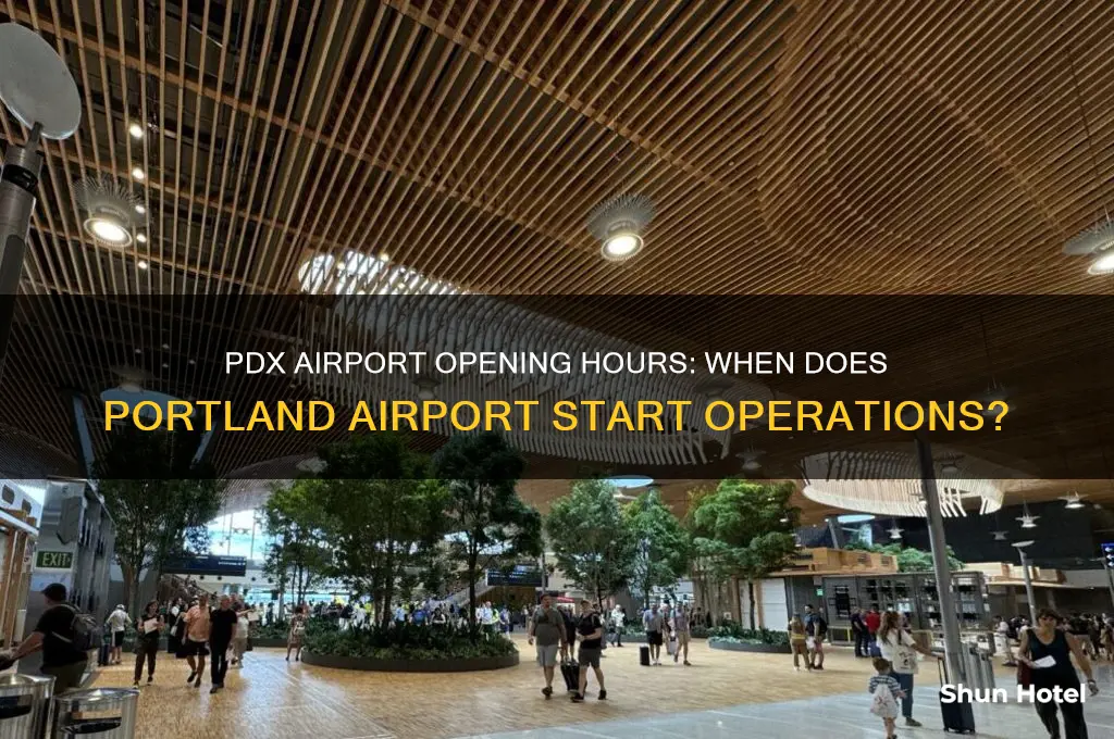 what time does pdx airport open