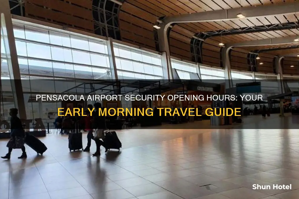 what time does pensacola airport security open