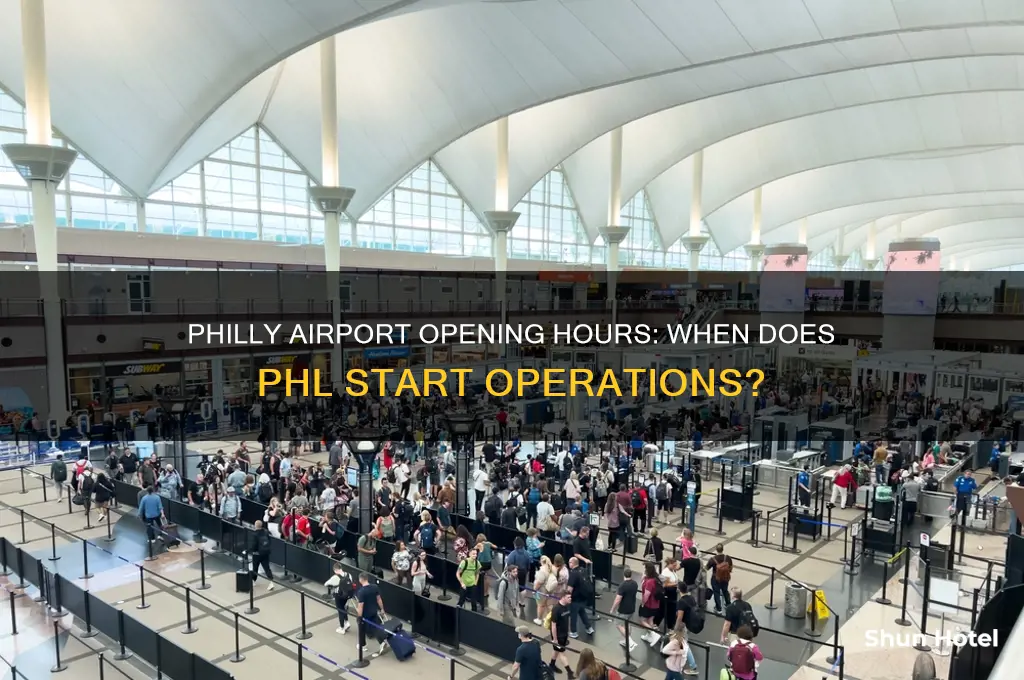 what time does philly airport open