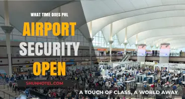 When Does PHL Airport Security Open? Your Early Morning Guide