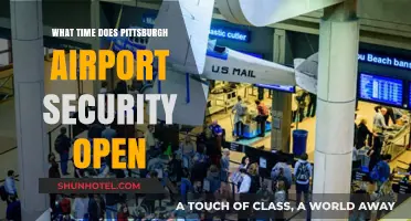 Pittsburgh Airport Security Opening Hours: Your Early Morning Travel Guide