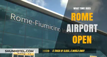 Rome Airport Opening Hours: When Does Fiumicino Start Operations?