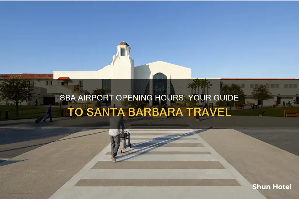 what time does sba airport open