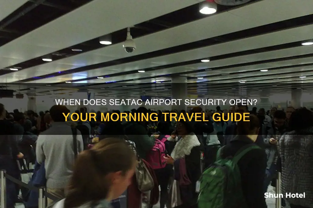 what time does seatac airport security open